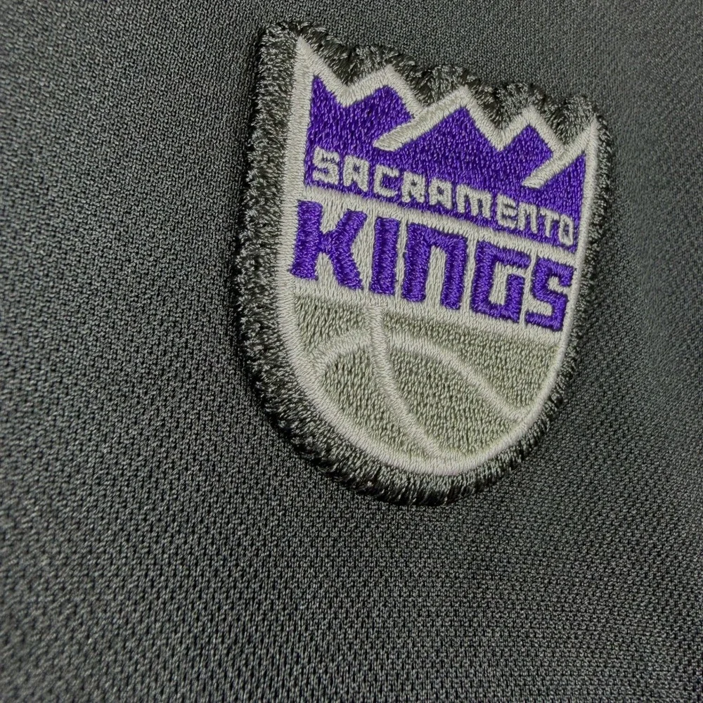 Nike Sacramento Kings NBA Dri-FIT Polo Shirt Mens 2XL Black Purple CN4118-010